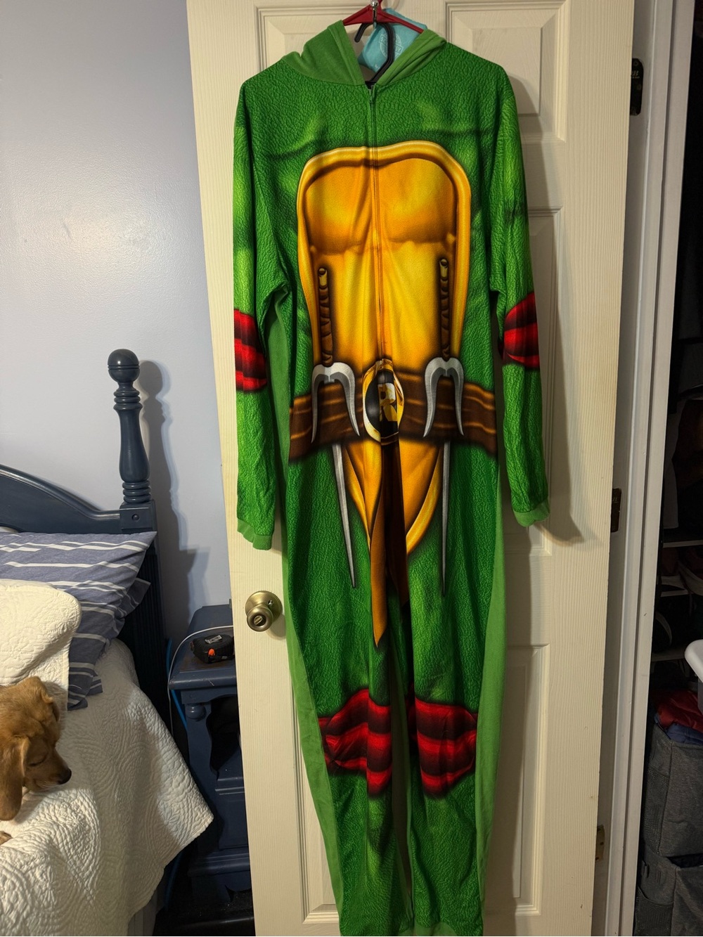 Red Ninja Turtle Adults/Teens Costume Onesie - Nickelodeon XL